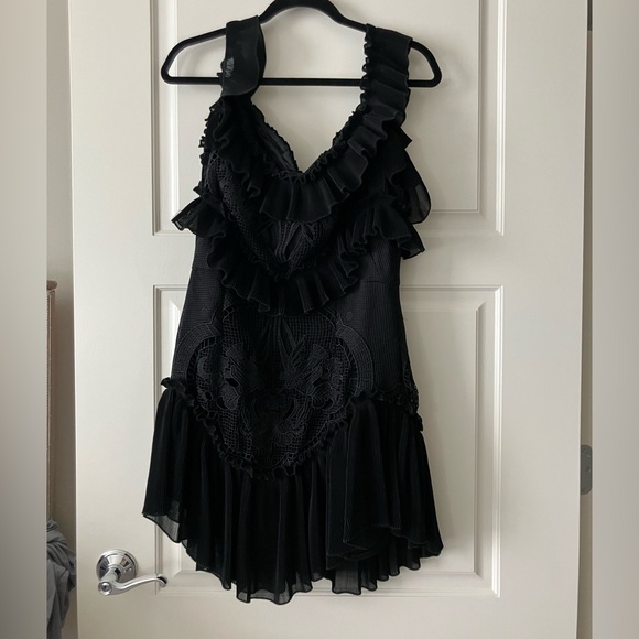 Alice McCall Black Ruffle Dress - Picture 5 of 7